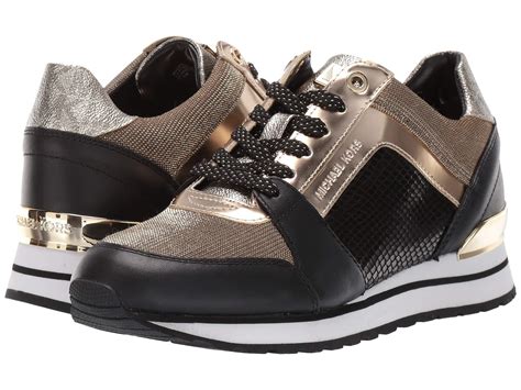 michael kors sneaker gold|michael kors black gold sneakers.